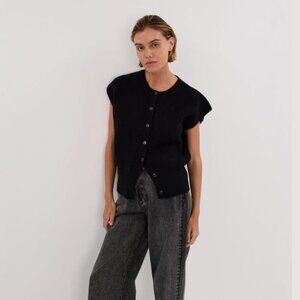 DISSH Kate Black Knit Vest Size XS